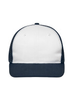 Wit/navy (ca. Pantone white
296C)